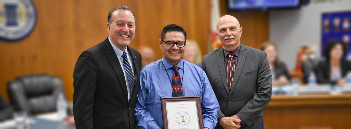 Mendiola honored as May Employee of the Month