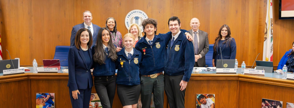 Clovis Unified School District National Champion Meat Evaluation and Technology Team Superintendent Superstar January 2026