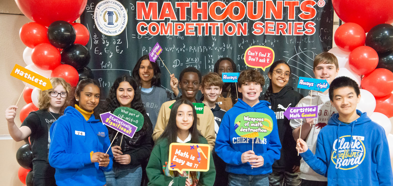 Image of students at Math Counts competition